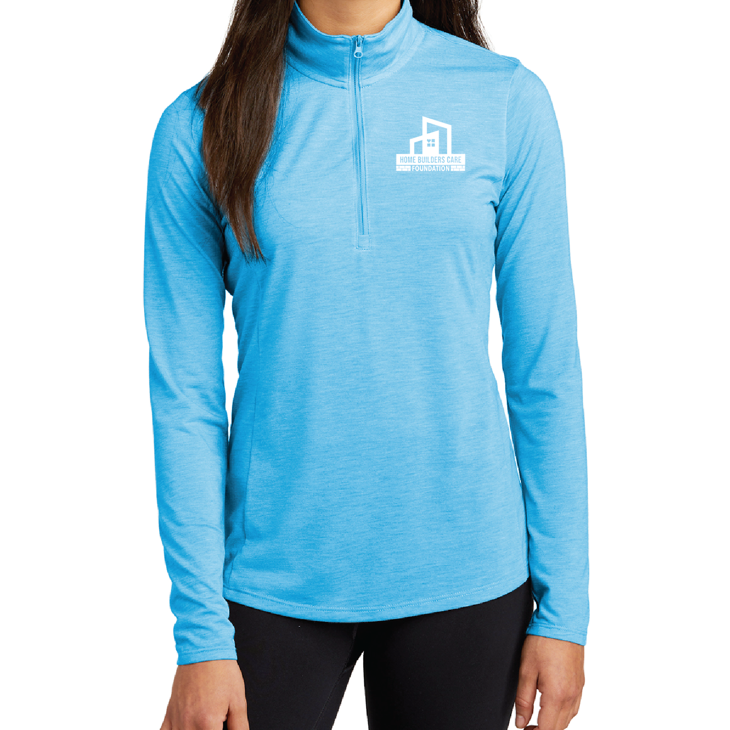 Women's Sport-Tek Long Sleeve Tri-Blend Wicking 1/4 Zip Pullover