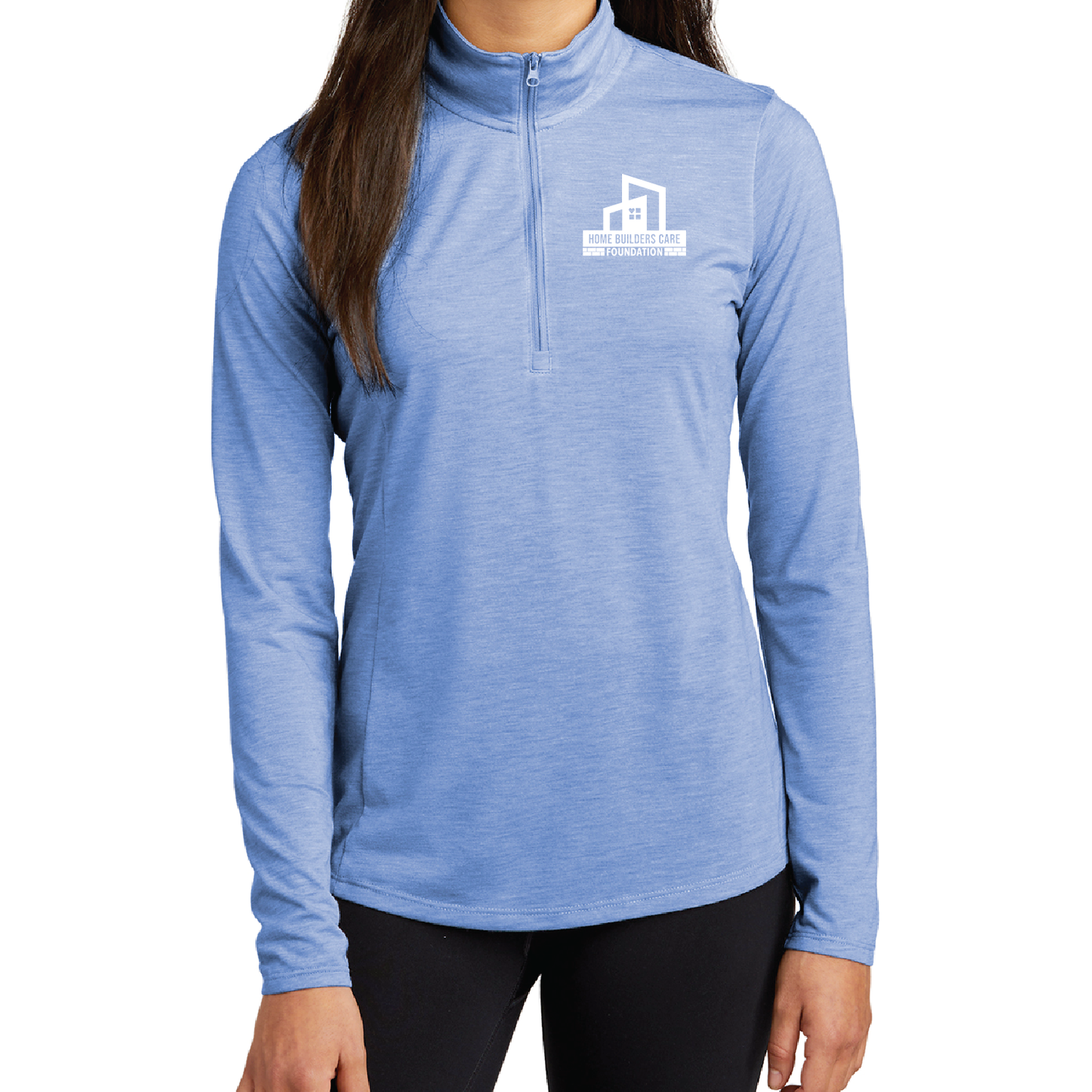 Women's Sport-Tek Long Sleeve Tri-Blend Wicking 1/4 Zip Pullover