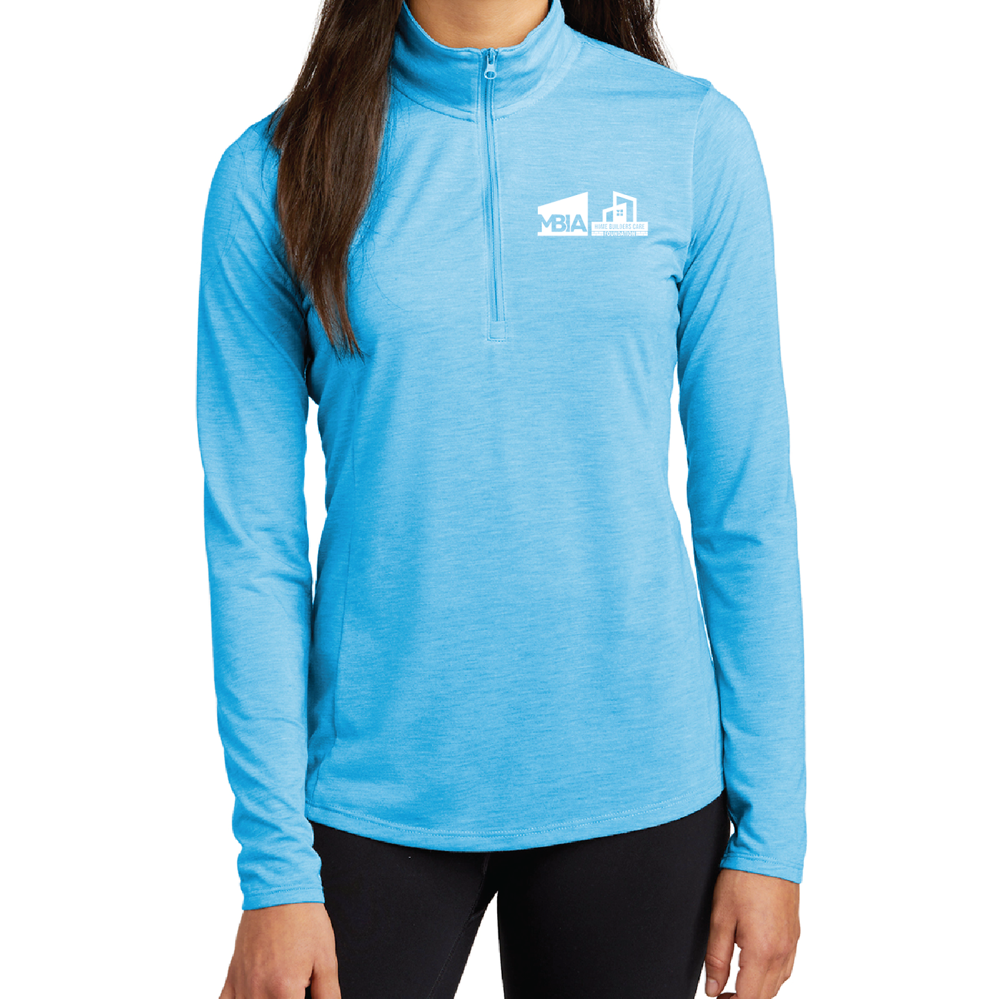 Women's Sport-Tek Long Sleeve Tri-Blend Wicking 1/4 Zip Pullover