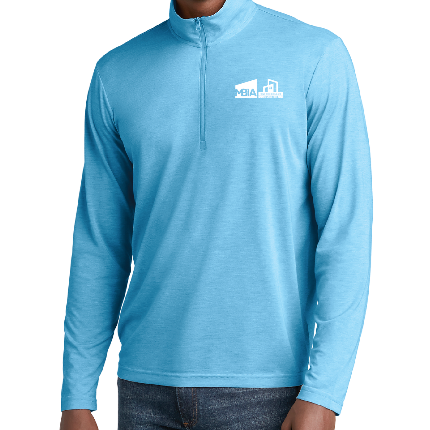 Men's Sport-Tek Long Sleeve Tri-Blend Wicking 1/4 Zip Pullover