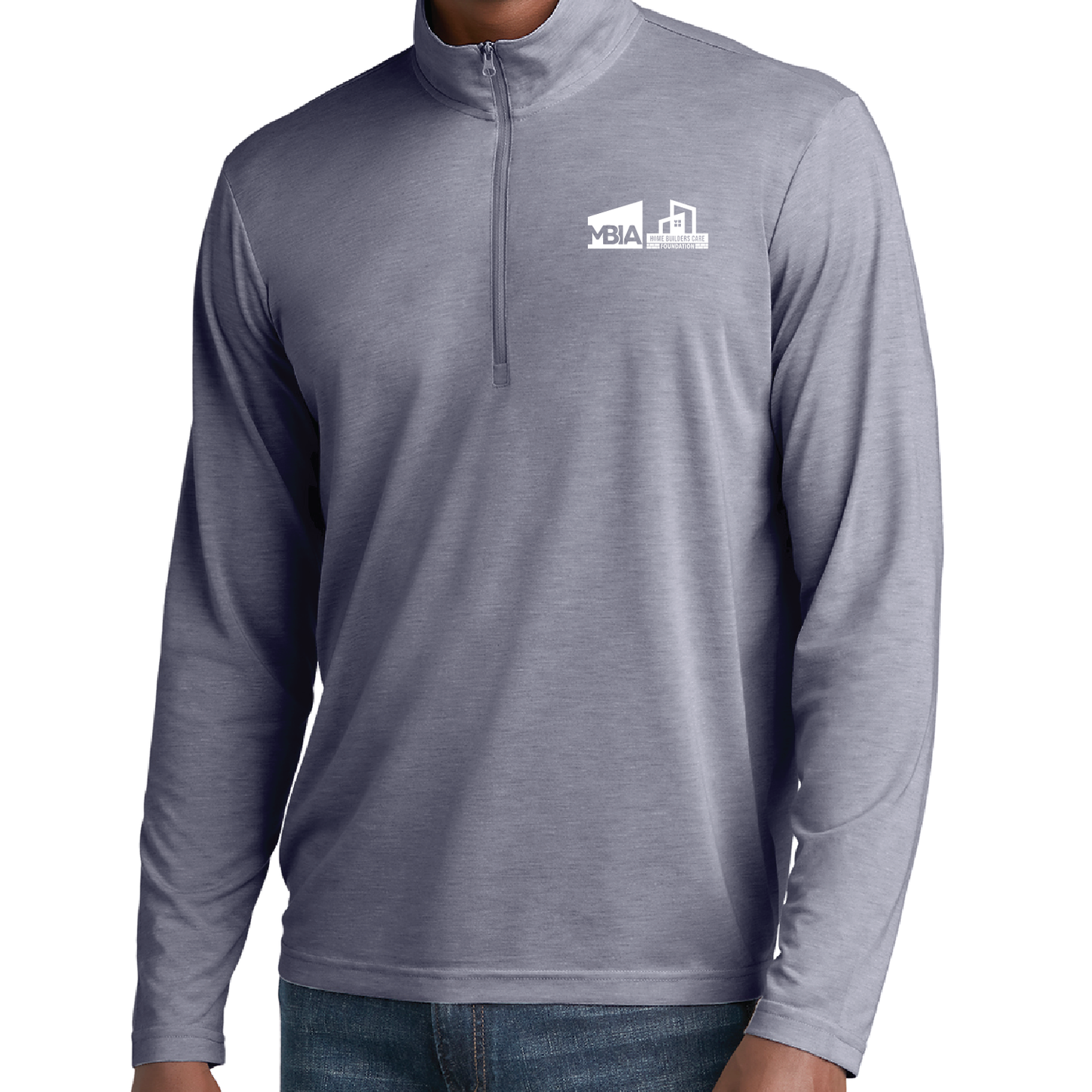 Men's Sport-Tek Long Sleeve Tri-Blend Wicking 1/4 Zip Pullover