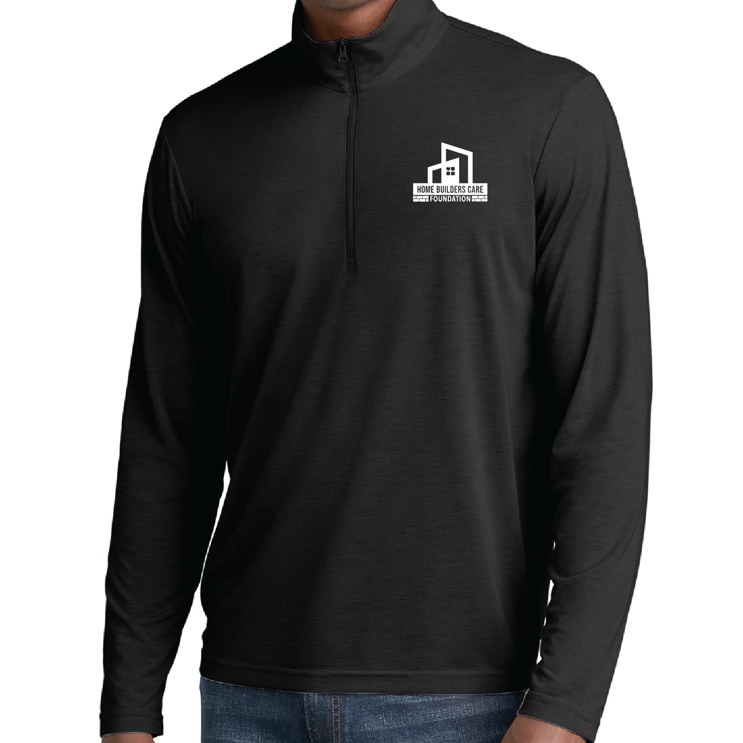 Men's Sport-Tek Long Sleeve Tri-Blend Wicking 1/4 Zip Pullover