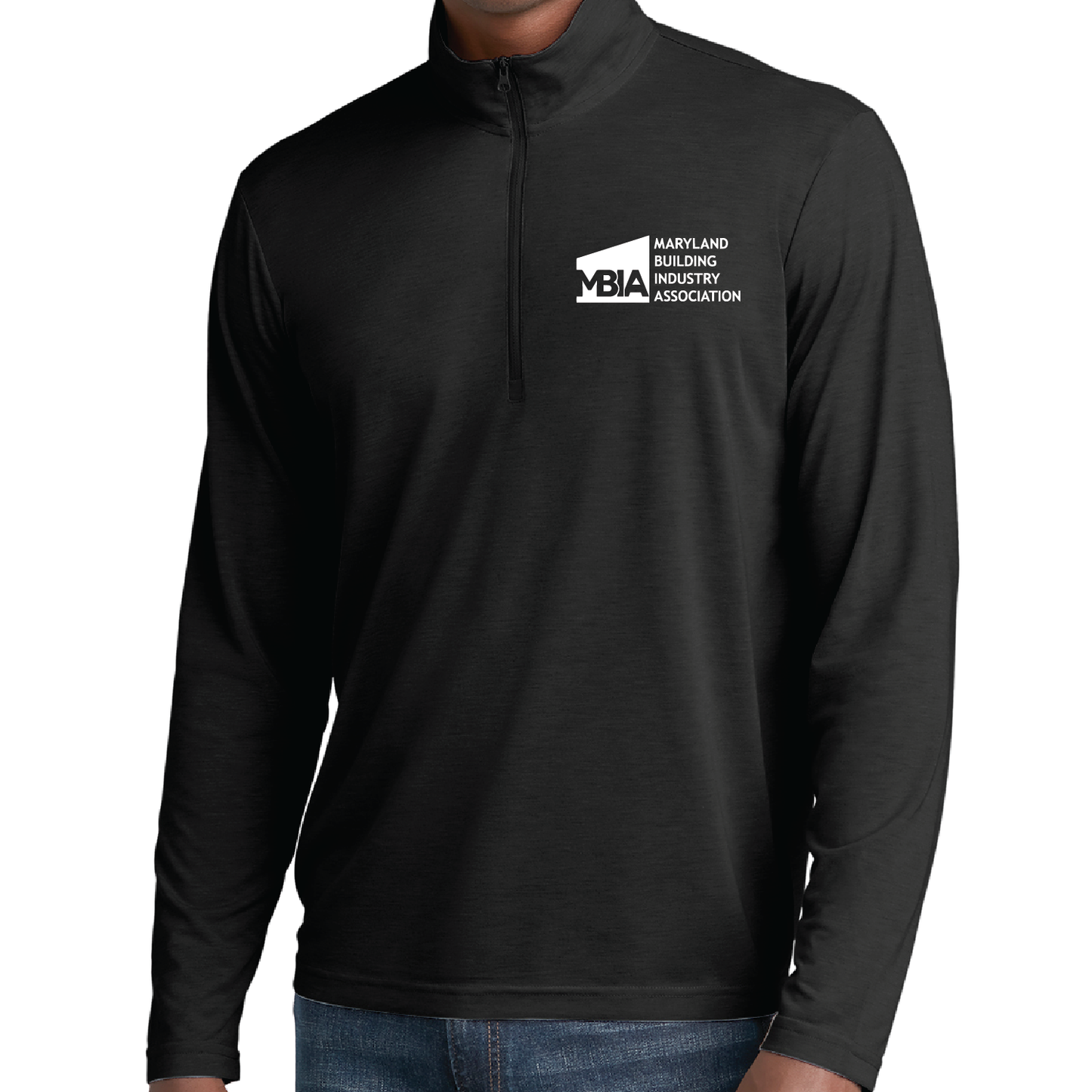 Men's Sport-Tek Long Sleeve Tri-Blend Wicking 1/4 Zip Pullover