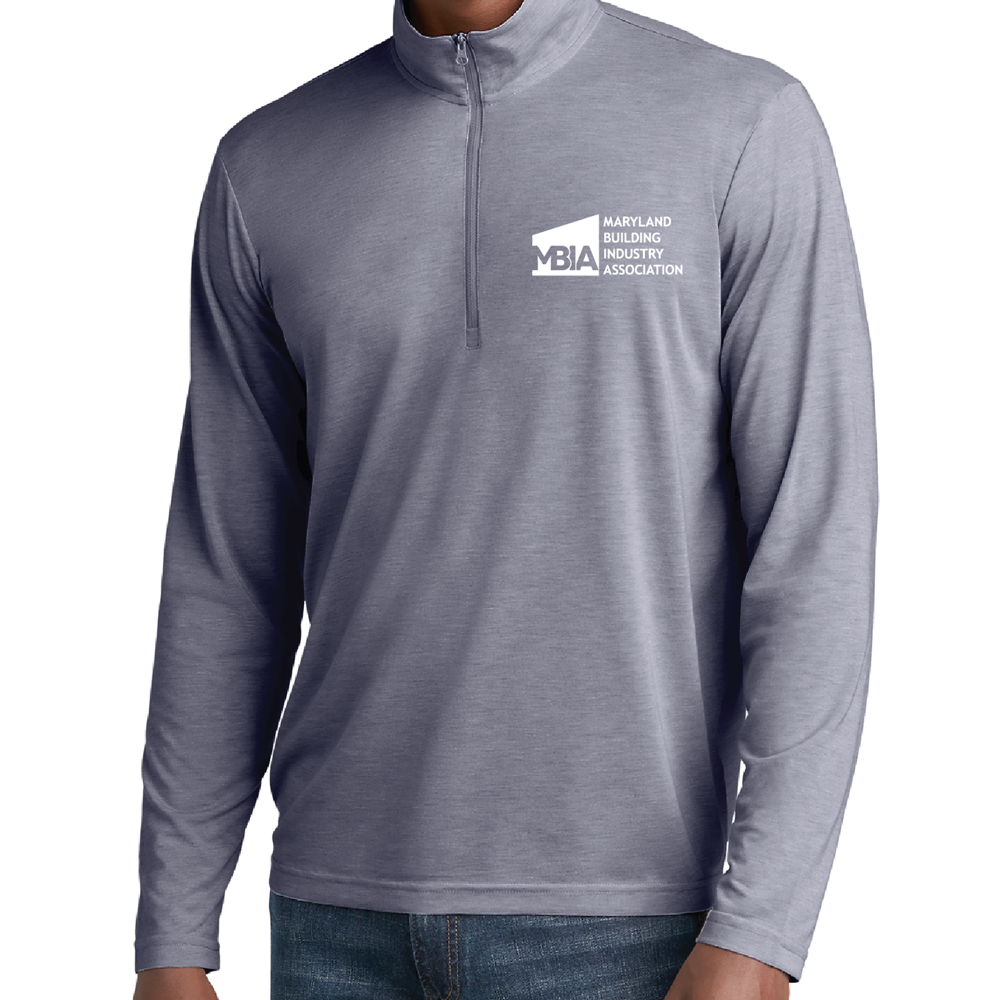 Men's Sport-Tek Long Sleeve Tri-Blend Wicking 1/4 Zip Pullover