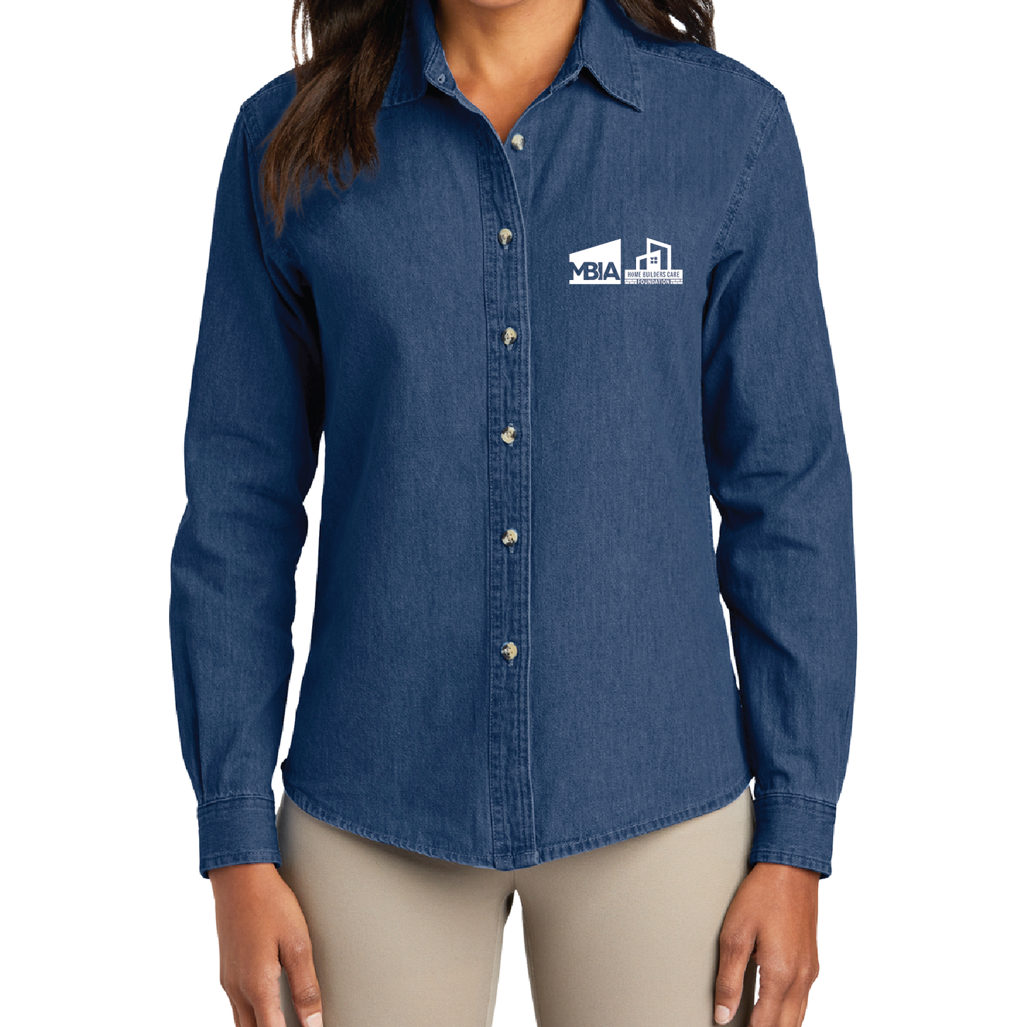 Women's Long Sleeve Denim Shirt