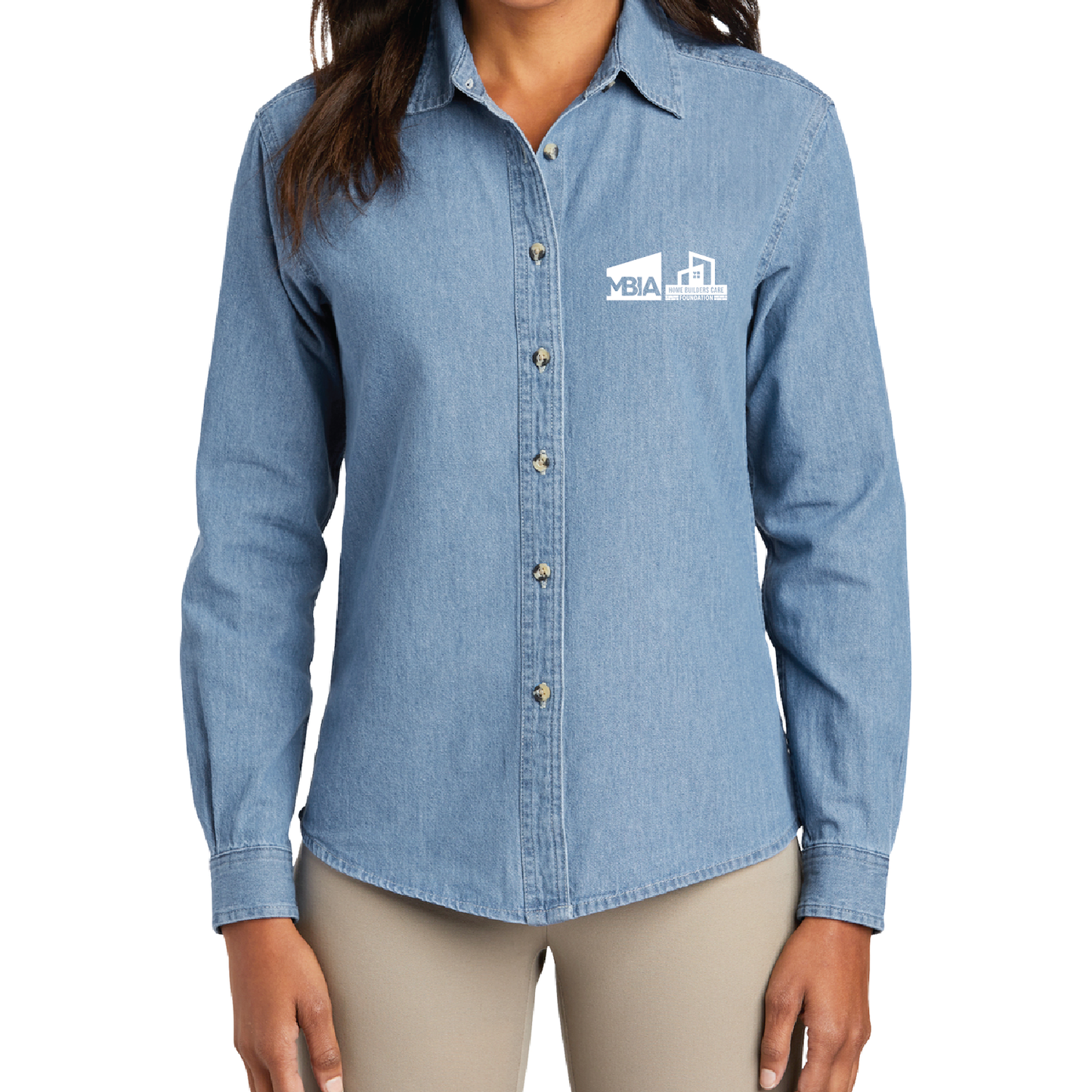 Women's Long Sleeve Denim Shirt
