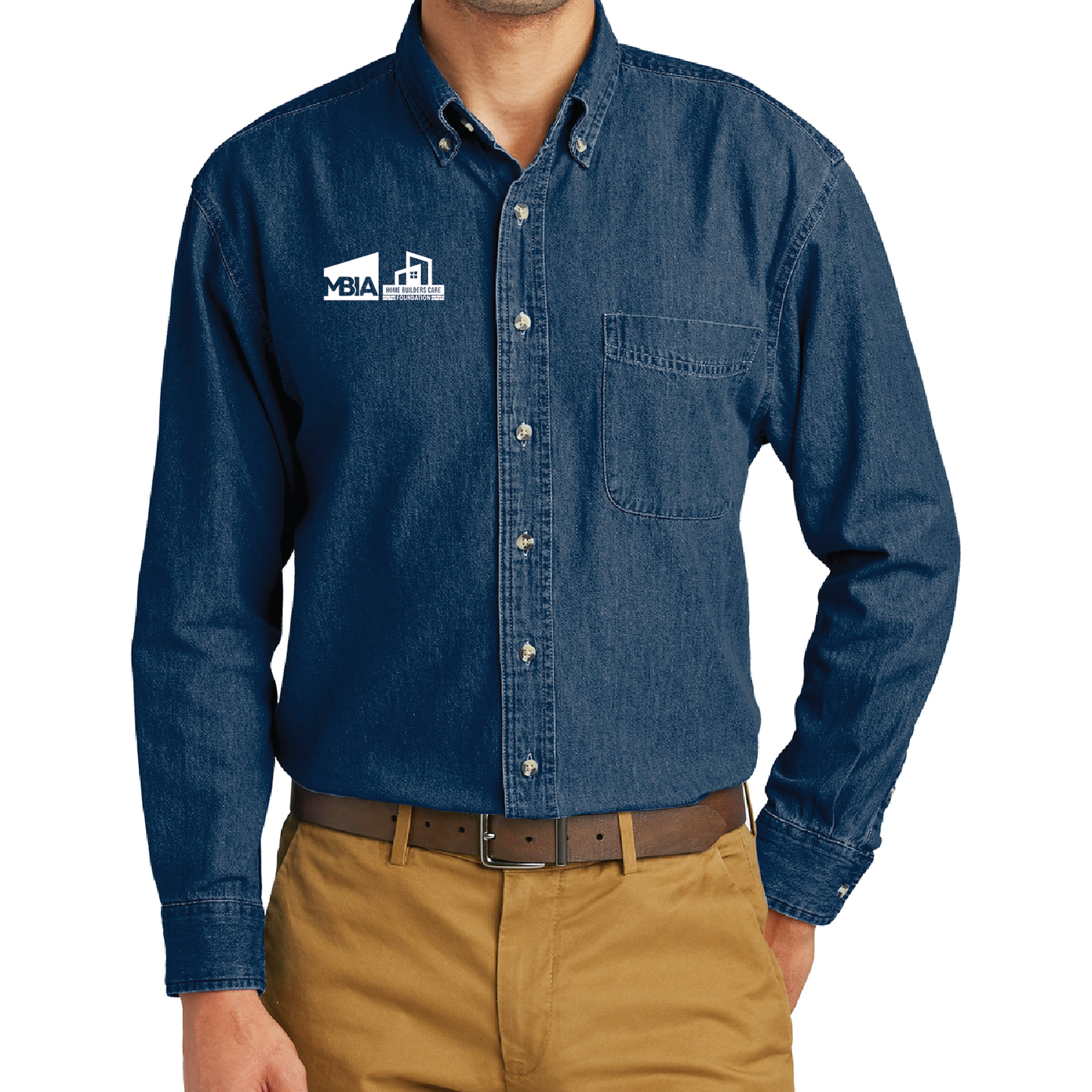 Men's Long Sleeve Denim Shirt