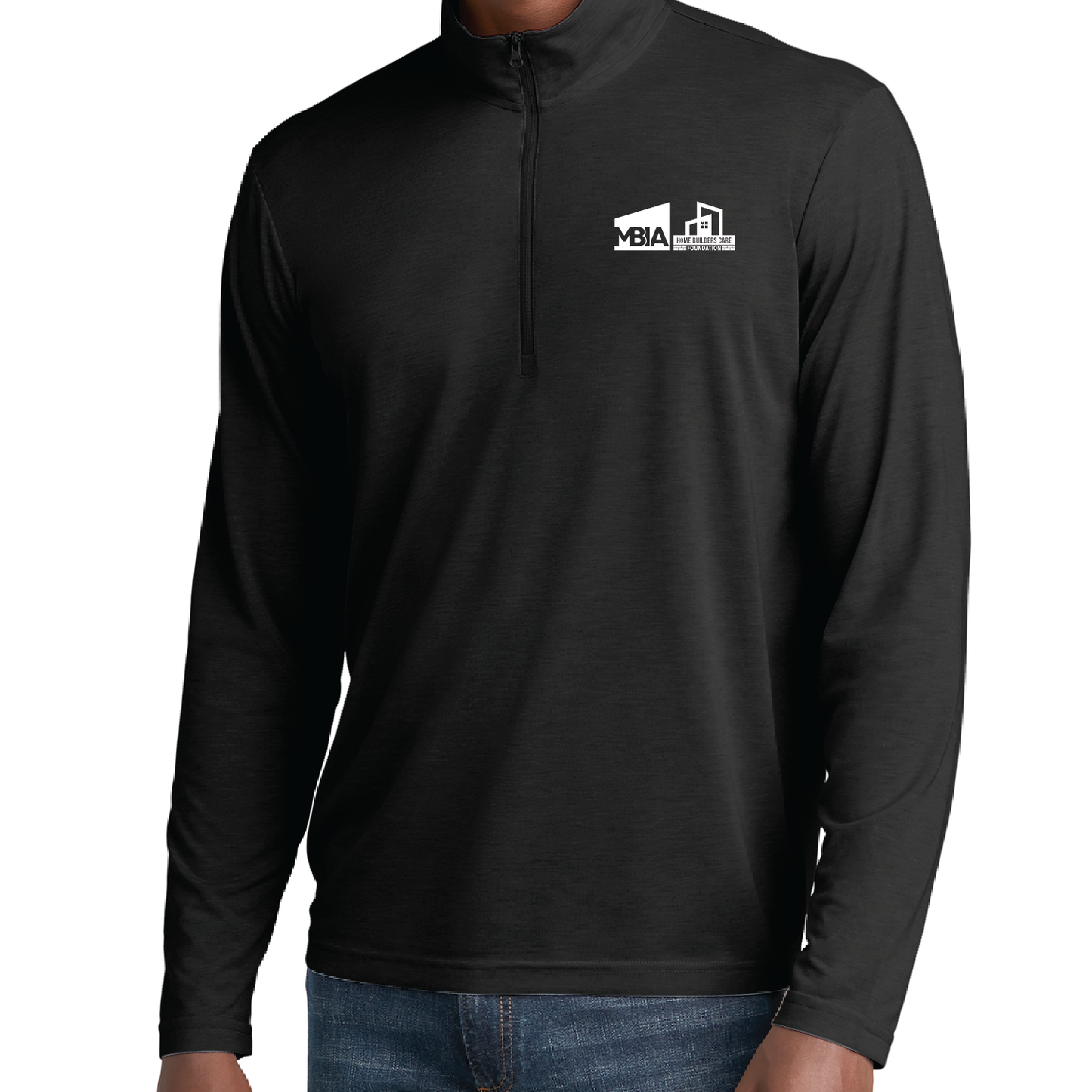 Men's Sport-Tek Long Sleeve Tri-Blend Wicking 1/4 Zip Pullover