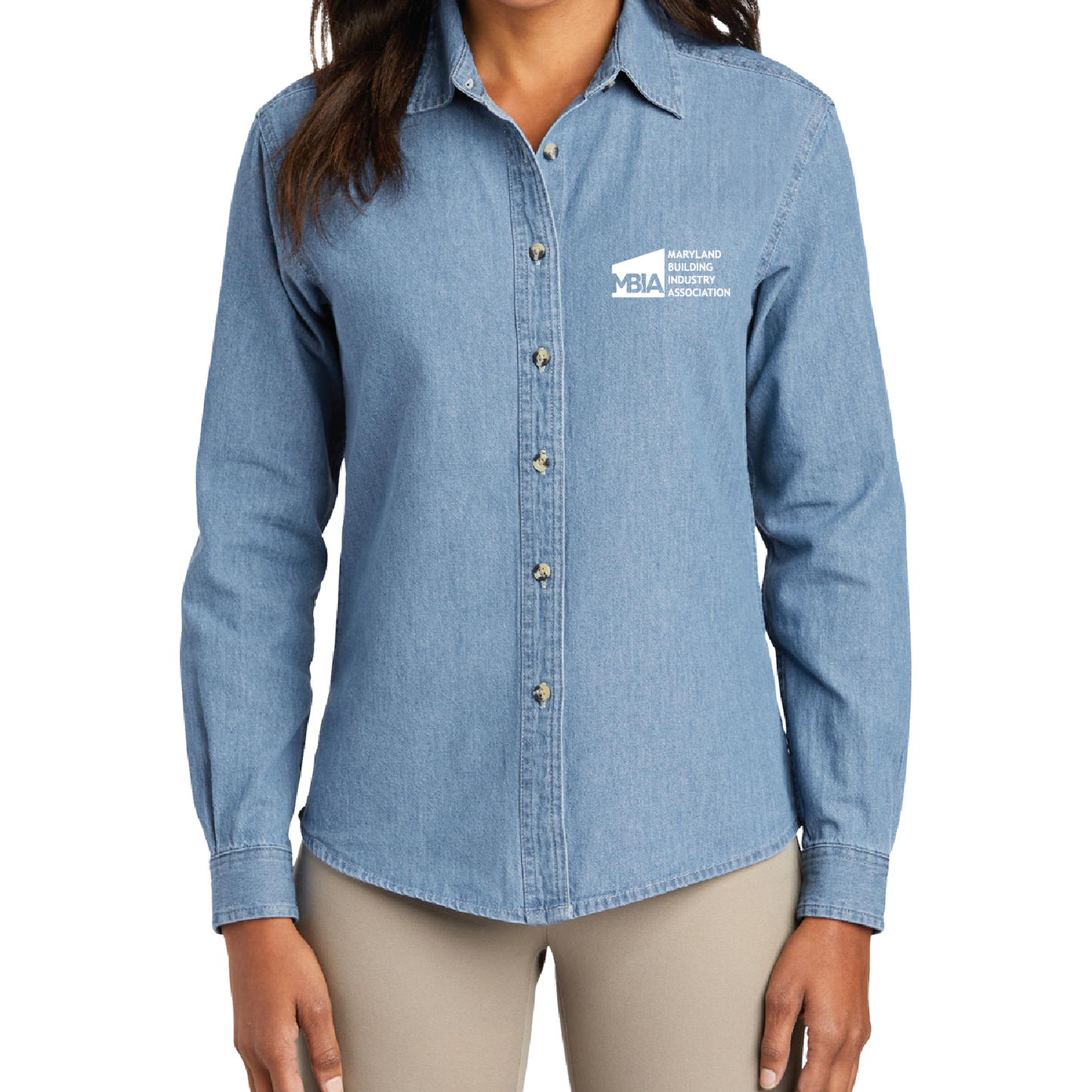 Women's Long Sleeve Denim Shirt