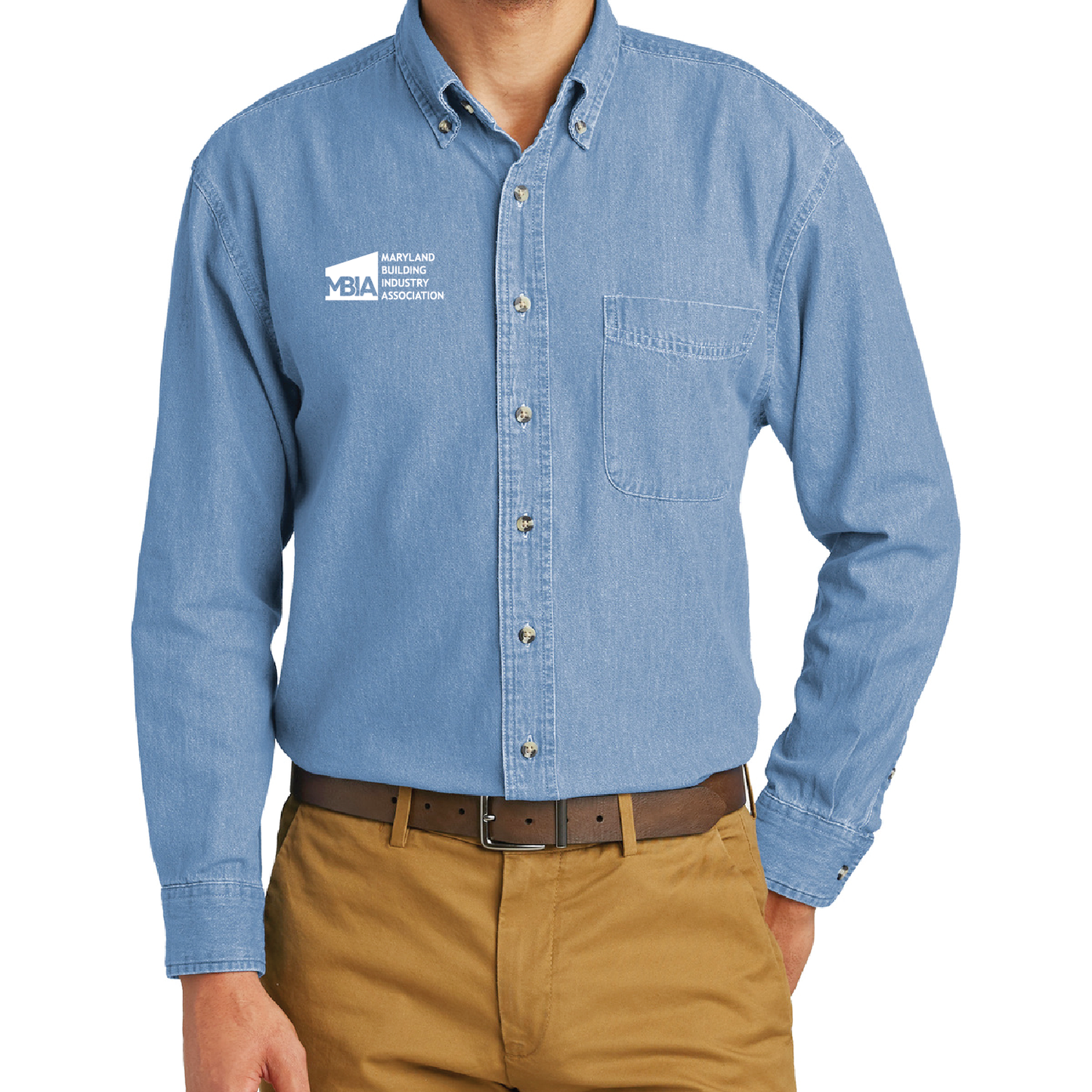 Men's Long Sleeve Denim Shirt