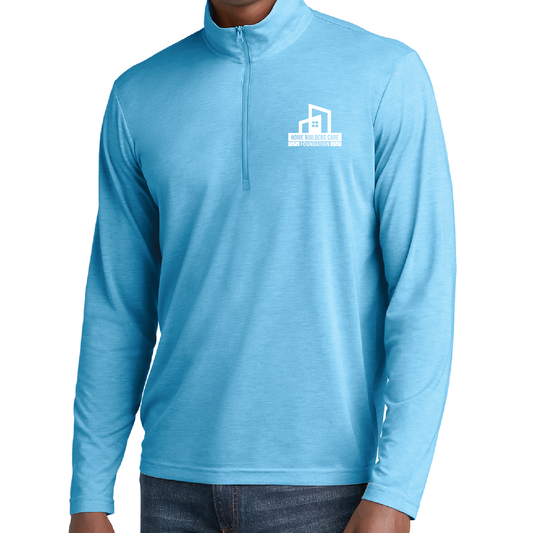 Men's Sport-Tek Long Sleeve Tri-Blend Wicking 1/4 Zip Pullover